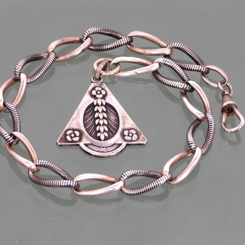 Niello silber uhrenkette - niello,
