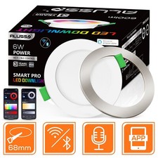 ALUSSO Smart LED Einbaustrahler 4X 6W RGB+CCT WIFI Bluetooth Dimmbar Decken Spot