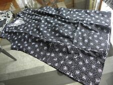 Vintage Kittelschürze Hauskleid Baumwolle Schwarz-weiß Gr.44 ..neu, ungetragen