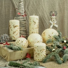 Stumpen Kerzen Kugelkerzen