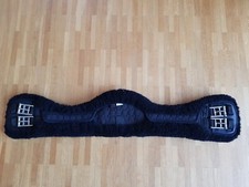 TOP ! Mattes Kurzgurt Lammfellgurt schwarz, Steppstoff , anatomisch, 80 cm