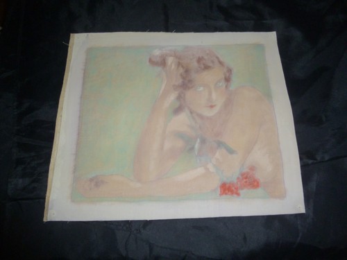Art déco ölbild - um, 1920