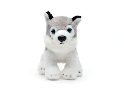 Kuscheltier husky sitzend - kuscheltier,