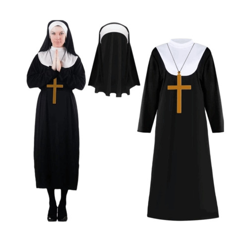 Erwachsene nonne kostüm - erwachsene,