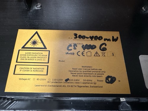 Laserworld 400 laser - cs-400-g,
