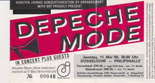 DEPECHE MODE KONZERTKARTE TICKET EINTRITTSKARTE TOUR´86 (DÜSSELDORF 11.05.1986)