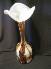 Große Glasvase Opalin