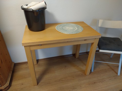 Ausziehbarer vollholztisch - ausziehbarer,