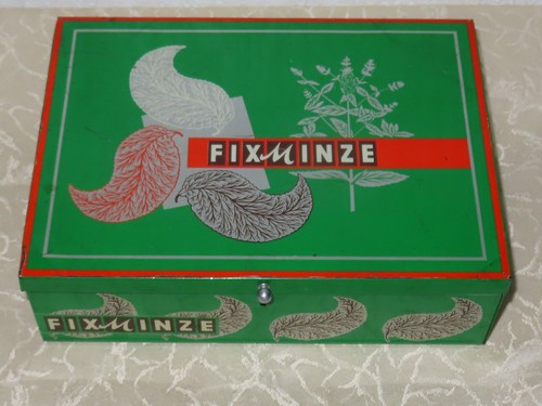 Vintage blechdose fix minze - vintage,