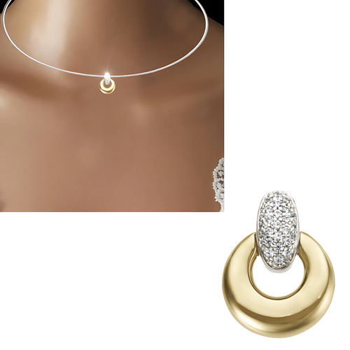 Damen anhänger 585 gold - damen,