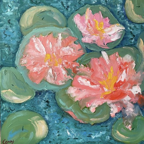 Inspiriert von monet seerosen - inspiriert,