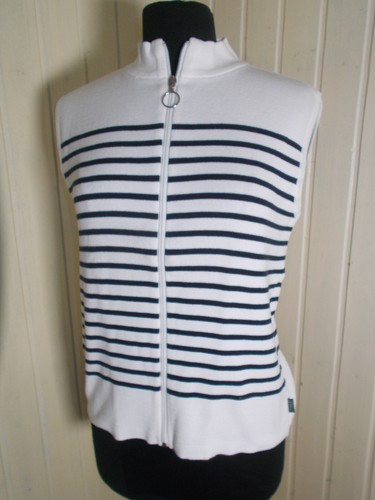Pullover zip weste marine - pullover,