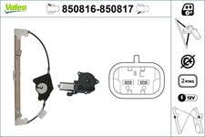 VALEO Fensterheber 850816 für ALFA 159 Sportwagon MPI 939AXL1A 939BXL1A TBi 939