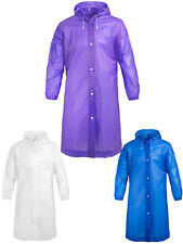 Regenmantel Regenponcho für Damen Herren Wiederverwendbar Wasserdicht Regencape