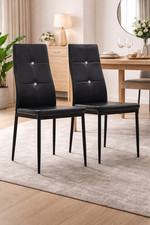 2x Esszimmerstühle Schwarz