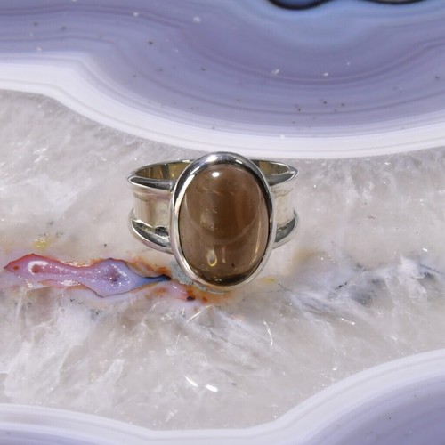Rauchquarz ring 925er silber - ring,,