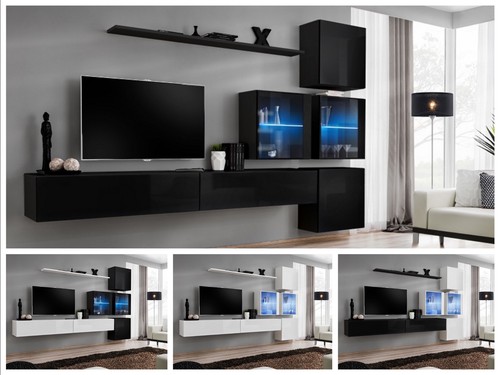 Anbauwand wohnwand wohnzimmer - anbauwand,