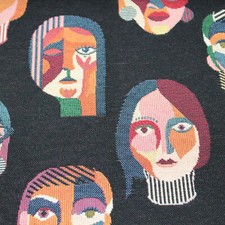 Gobelinstoff Abstract art Face