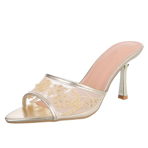 Damen abendschuhe mit perlen - abendschuhe,