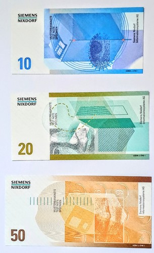 Siemens nixdorf testbanknote - ,