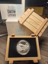1 oz Silbermünze 2015 Niue ‘Endangered Species’ Snow Leopard-Proof 