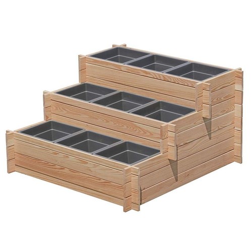 Stufenbeet stufen mit 9x - stufen,