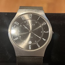 Skagen titanium gray dial date