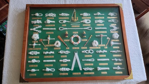 Knotentafel hinter glas - knotentafel,