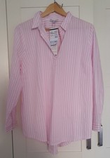 Bluse Rosa Weiß Gestreift Von