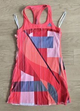 WIE NEU Adidas AdiZero ClimaCool Damen Tenniskleid rot pink Gr. 36 38 S Small M