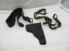 Sammlung – Leder Riemen & Leder Pistolenholster Leder Gürtel – 2. WK ~ 1938/45