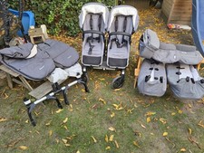 Bugaboo Donkey 2 Twin Zwillingswagen Kinderwagen viel Zubehör