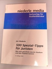 500 Spezial-Tipps für Juristen Jan Niederle niederle media Jura Studium