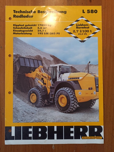 Prospekt radlader liebherr - prospekt,