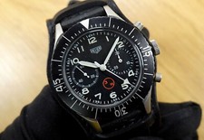 HEUER 43 mm 1550 SG 3H Bundeswehr Flyback Tritium Chronograph EULIT Band