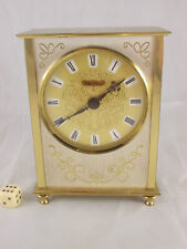 Dekorative HERMLE Tischuhr Uhr Messinggehäuse Quartz vintage