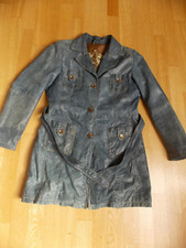David Moore Damen Lederjacke Jacke 40 blau  leicht Leder Jeansoptik