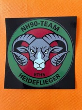 BUNDESWEHR AUFKLEBER HEIDEFLIEGER NH90-TEAM , (TrspHubschrRgt 10)