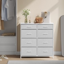 WOLTU Kommode Sideboard Schrank mit 8 Schubladen Schubladenschrank Wohnzimmer