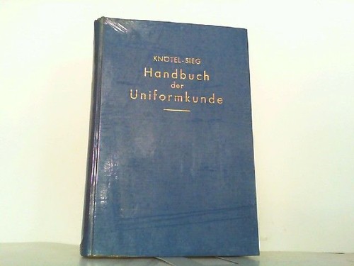 Handbuch der uniformkunde die - handbuch, uniformkunde.