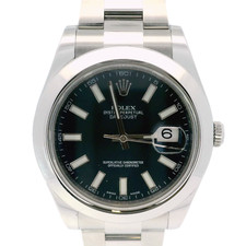 Rolex Datejust II 116300 41mm Blau Uhr 2014 Automatik mit Papiere