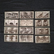 12 Stereoskop / Stereobilder von Cosmopolitan Series um 1900
