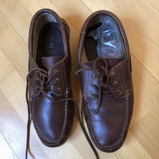 TCM Tchibo Braun*Bootsschuhe Leder Herrenschuhe Segelschuhe Halbschuhe Slipper