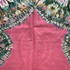 Batik Decke afrikanische Arbeit ca. 120 x 206