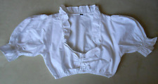 Dirndl-Bluse - GR. 40 - Weiß - Rüschenkragen