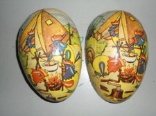 Altes Papp-Osterei zum Befüllen, Ostern DDR