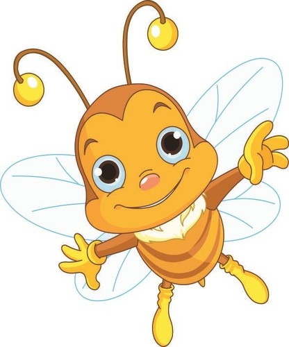 Aufkleber kleine biene - kleine,