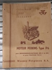 Massey Ferguson 744D,890S Perkins Parts, Catalogue di pieces de rechange,orig.59