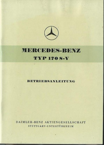 Mercedes typ 170 v - typ,