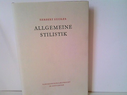 Allgemeine stilistik seidler - allgemeine,